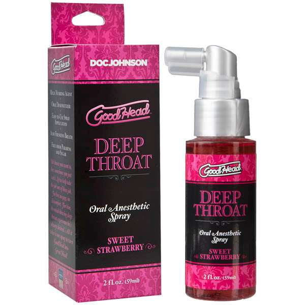GoodHead Deep Throat Oral Desensitizing Spray Strawberry Oral Sex Lube 59ml