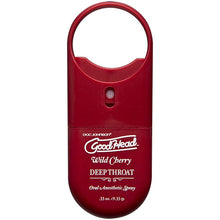 Load image into Gallery viewer, GoodHead To-Go Deep Throat Spray Wild Cherry 9ml
