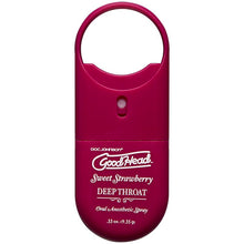 Load image into Gallery viewer, GoodHead Deep Throat Spray Strawberry Flavoured Oral Sex Desensitizer Lube
