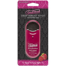 Load image into Gallery viewer, GoodHead Deep Throat Spray Strawberry Flavoured Oral Sex Desensitizer Lube
