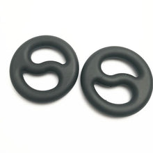 Load image into Gallery viewer, Brutus Yin Yang Silicone Cock and Ball Duo Ring
