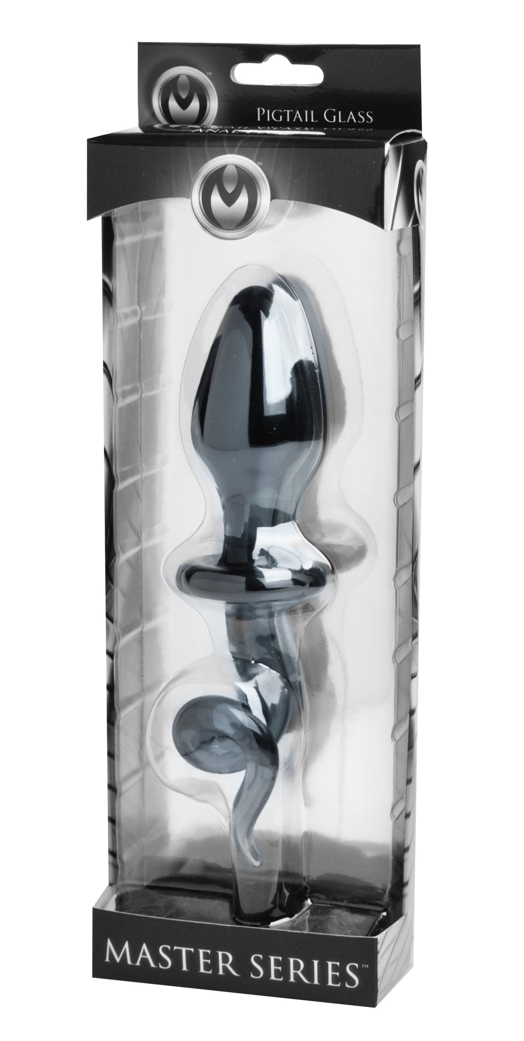 Swine Pig Tail Glass Anal Plug