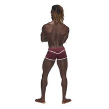 Load image into Gallery viewer, Male Power Sport Mesh Mini Short Burgundy
