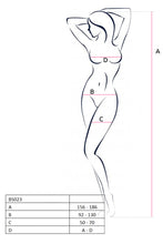 Load image into Gallery viewer, Bodystocking Fishnet  With Open Cleavage Black

