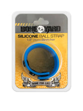 Load image into Gallery viewer, Boneyard 1.5in Silicone Ball Strap - 3 Snap - Black
