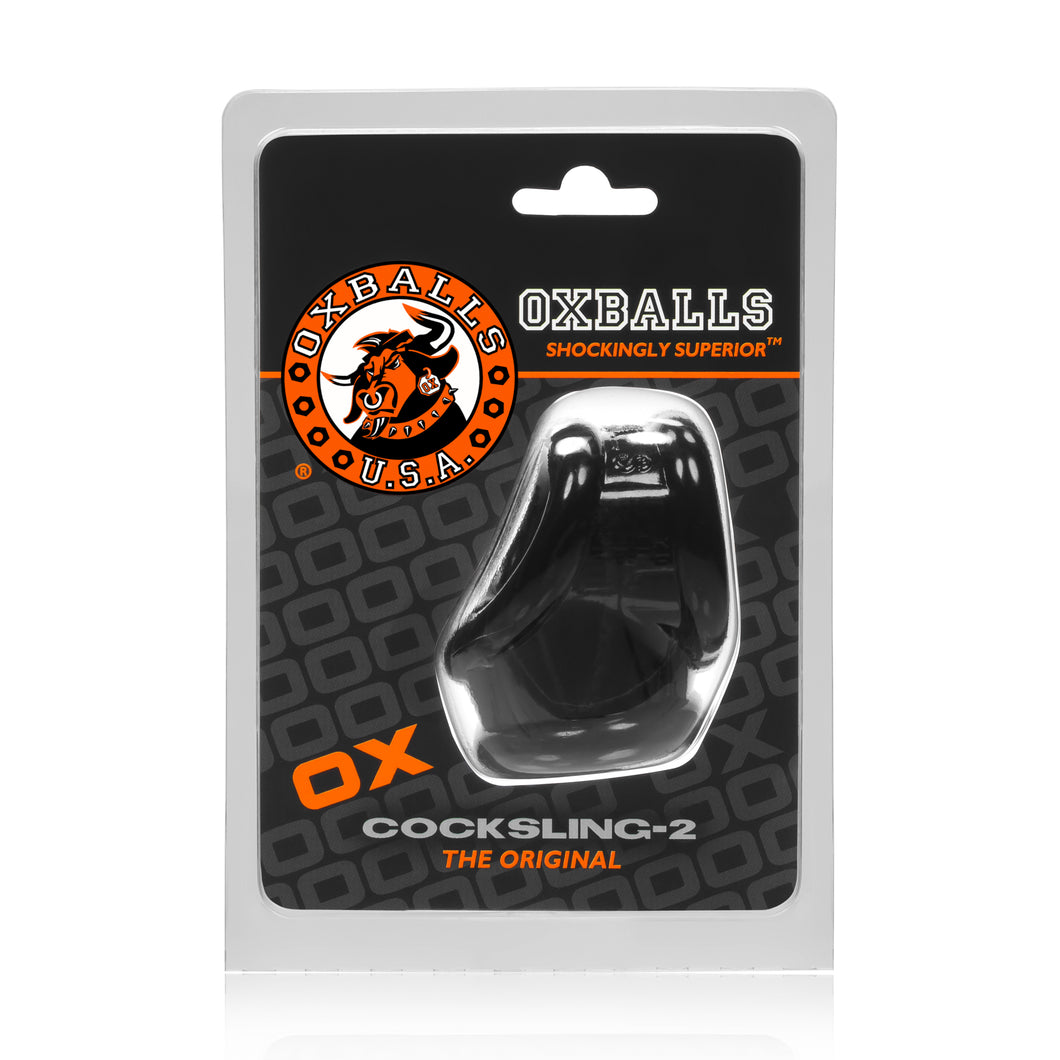 OxBalls Cocksling 2 Cock & Ball Cock Sling Black Penis Ring