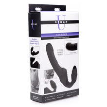Load image into Gallery viewer, Slim Rider Ribbed Vibrating Silicone Strapless Strap On
