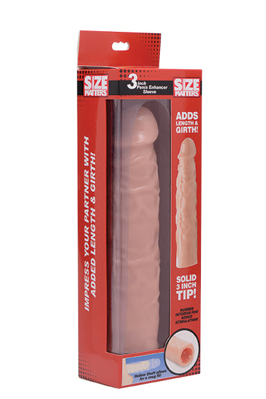 3in Flesh Penis Enhancer Sleeve - LOVEBEE