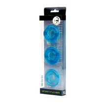 Load image into Gallery viewer, Sport Fucker Chubby Cockring 3 Pk Ice Blue
