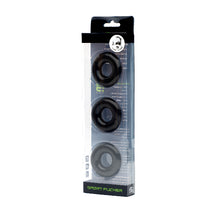 Load image into Gallery viewer, Sport Fucker Rubber Cockring 3 Pk Black
