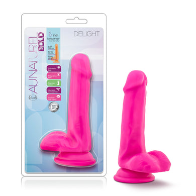 Au Naturel Bold Delight 6in Dildo Pink - LOVEBEE
