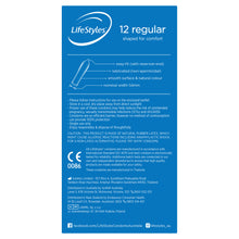 Load image into Gallery viewer, LifeStyles Regular Condoms 12
