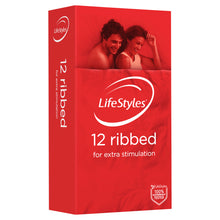 Load image into Gallery viewer, LifeStyles Ribbed Condoms 12
