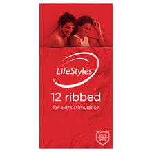 Load image into Gallery viewer, LifeStyles Ribbed Condoms 12
