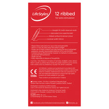 Load image into Gallery viewer, LifeStyles Ribbed Condoms 12
