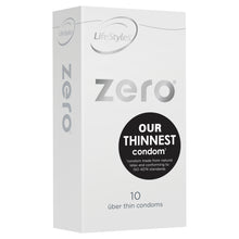 Load image into Gallery viewer, LifeStyles Zero Male Condoms 10 pack
