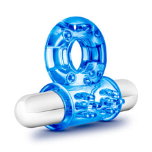 Load image into Gallery viewer, Stay Hard 10 Function Vibrating Bull Ring Blue
