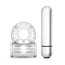 Load image into Gallery viewer, Stay Hard 10 Function Vibrating Mega Bull Ring Clear
