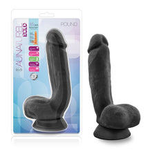 Load image into Gallery viewer, Au Naturel Bold Pound 8.5in Dildo Black - LOVEBEE
