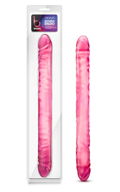 B Yours Double Dildo Pink 18in - LOVEBEE