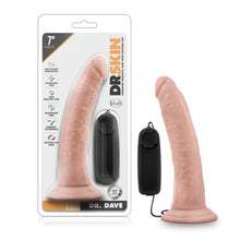 Load image into Gallery viewer, Dr Skin Dr Dave 7in Vibrating Cock with Suction Cup Vanilla
