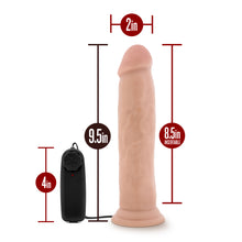 Load image into Gallery viewer, Dr Skin Dr Throb 9.5in Vibrating Realistic Cock with Suction Cup Vanilla
