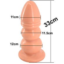 Load image into Gallery viewer, FAAK Huge Anal Plug 33cm Flesh
