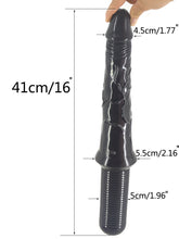 Load image into Gallery viewer, Penis Probe w Handle Black
