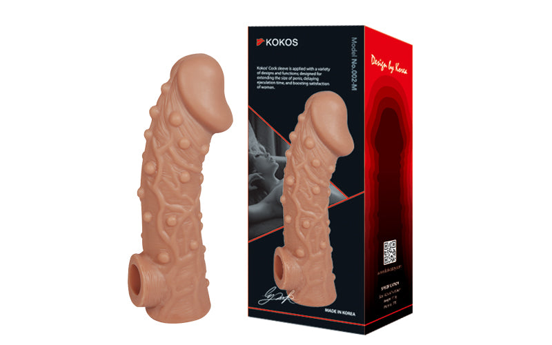 Kokos Cock Sleeve 2 Medium Penis Extender Couples Sex Toy