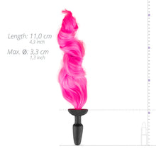 Load image into Gallery viewer, Silicone Butt Plug With Tail Pink
