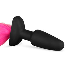 Load image into Gallery viewer, Silicone Butt Plug With Tail Pink
