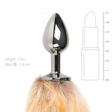 Load image into Gallery viewer, Fox Tail No. 1 Silver Plug
