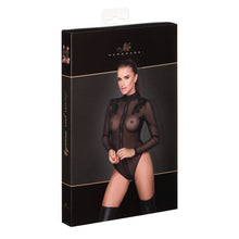 Load image into Gallery viewer, Zipped Tulle Bodysuit w Embroidery
