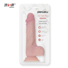 Load image into Gallery viewer, Realistic Silicone Cock w Suction 8.5in
