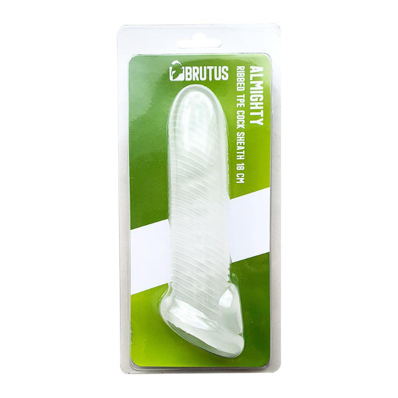 Almighty Ribbed Cocksheath 18cm - LOVEBEE
