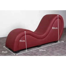 Load image into Gallery viewer, Kama Sutra Chaise Love Lounge Burgundy
