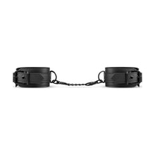 Load image into Gallery viewer, Faux Leather Handcuffs Black
