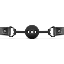 Load image into Gallery viewer, Breathable Silicone Ball Gag Black
