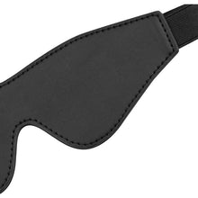 Load image into Gallery viewer, Faux Leather Blindfold Black
