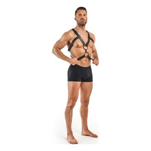 Load image into Gallery viewer, Rocco Bondage Harness Black

