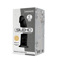 Load image into Gallery viewer, Silexd 6&quot; Model 2 Realistic Silicone Dildo Suction Cup Black
