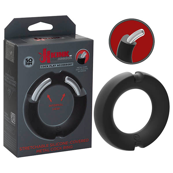 KINK HYBRID Silicone Covered Metal Cock Ring