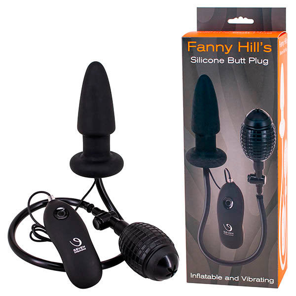 Seven Creations Fanny Hills Inflatable & Vibrating Anal Butt Plug Couples Sex Toy