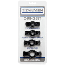 Load image into Gallery viewer, Cock Ring Set Black
