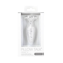 Load image into Gallery viewer, Pillow Talk Fancy Luxurious Glass Anal Plug Clear Gem Dildo
