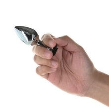 Load image into Gallery viewer, Black Rose 3in Metal Butt Plug
