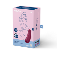 Load image into Gallery viewer, Satisfyer Curvy 1+ App Connect Air Pulse Clitoral Stimulator Vibrator

