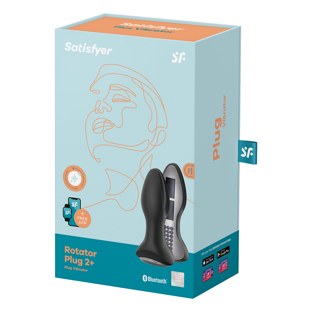 Satisfyer Rotator Plug 2+ black