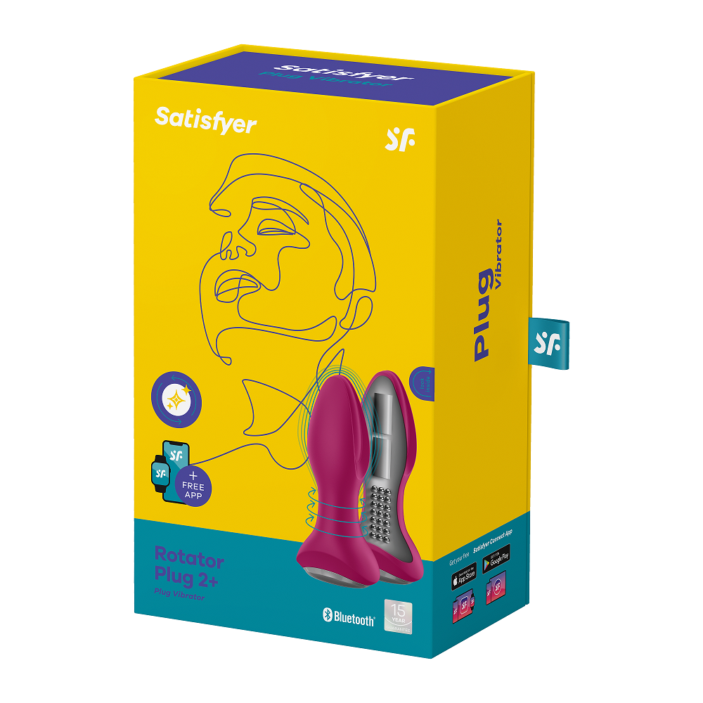 Satisfyer Rotator Plug 2+ fuchsia