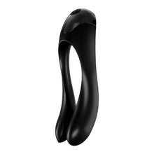 Load image into Gallery viewer, Satisfyer Candy Cane Finger Vibe Couples U Vibrator Black
